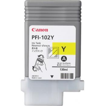 ORIGINAL Canon Tintenpatrone Gelb PFI-102y 0898B001 130ml