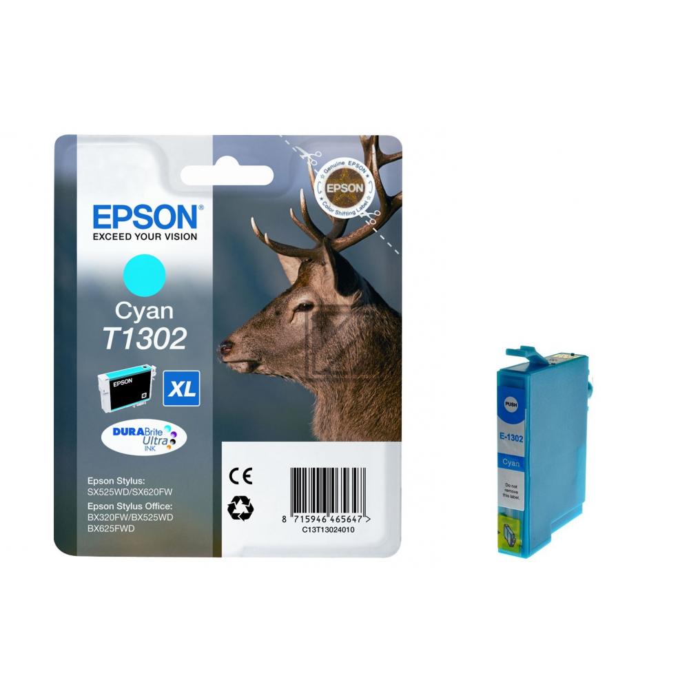 Epson Tintenpatrone cyan HC (C13T13024010, T1302)