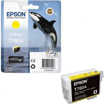 Epson Tintenpatrone gelb (C13T76044010, T7604)