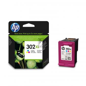 ORIGINAL HP Tintenpatrone mehrere Farben F6U67AE 302 XL ~330 Seiten
