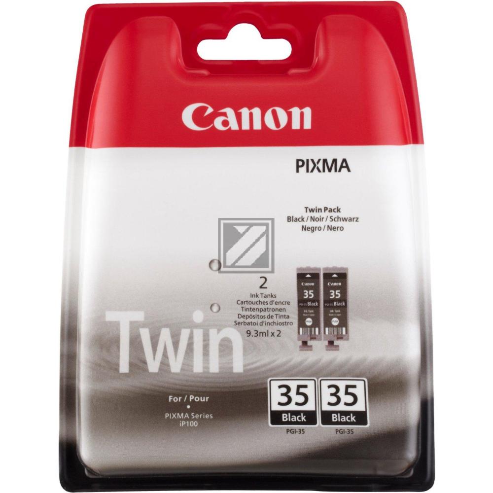 Canon Tintenpatrone 2 x schwarz (1509B012, 2 x PGI-35/TWIN)