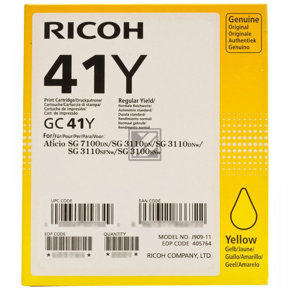 Ricoh Gel-Kartusche gelb HC (405764, GC-41YH)