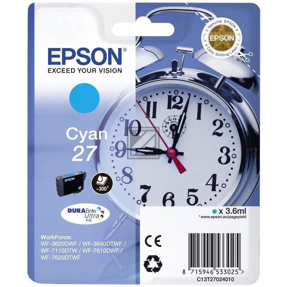 Epson Tintenpatrone cyan (C13T27024010, T2702)