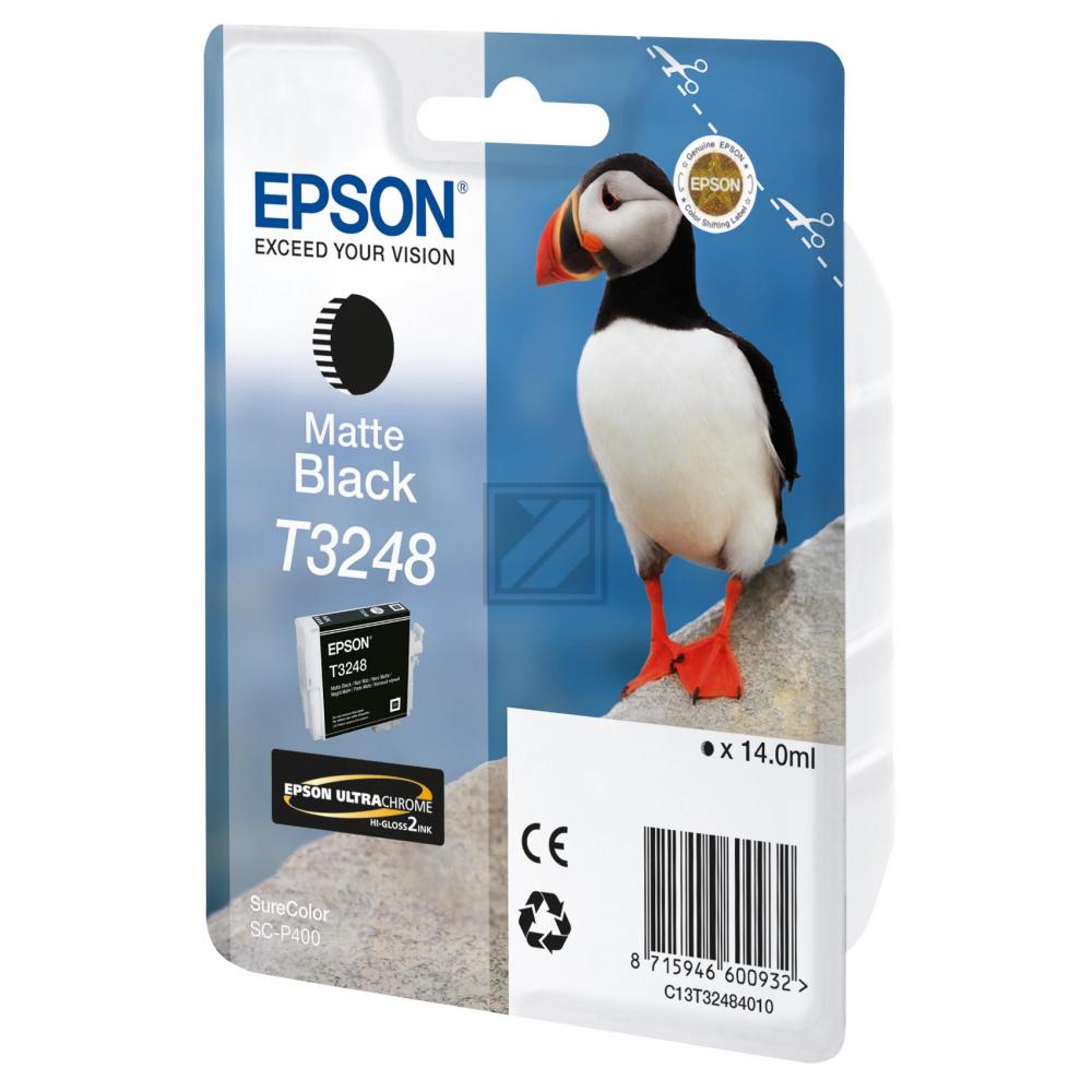 Epson Tintenpatrone schwarz matt (C13T32484010, T3248)