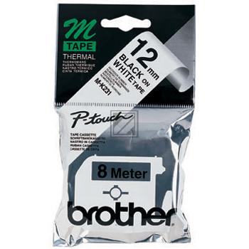 Brother Schriftbandkassette schwarz/weiß (M-K231BZ)