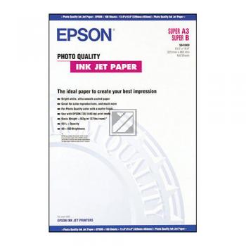Epson Photo Quality Ink Jet Paper DIN A3 10 Seiten weiß (C13S041069)