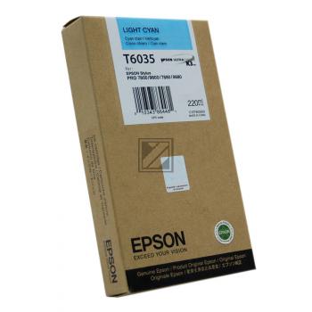 Epson Tintenpatrone cyan light HC (C13T603500, T6035)