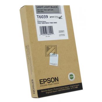 Epson Tintenpatrone schwarz light, light HC (C13T603900, T6039)