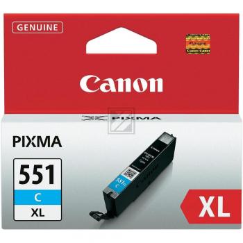 ORIGINAL Canon Tintenpatrone Cyan CLI-551C XL 6444B001 11ml