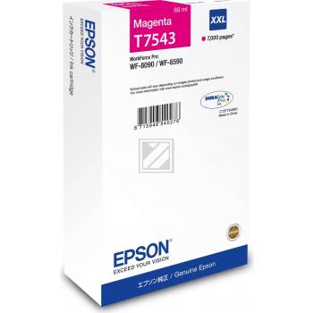 Epson Tintenpatrone magenta HC plus (C13T754340, T7543)