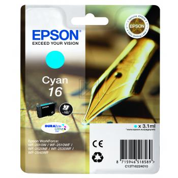Epson Ink-Cartridge cyan (C13T16224022, T1622)