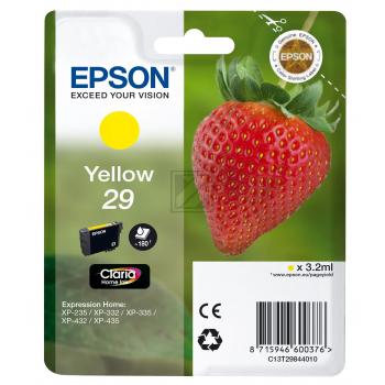 Epson Ink-Cartridge yellow (C13T29844022, T2984)