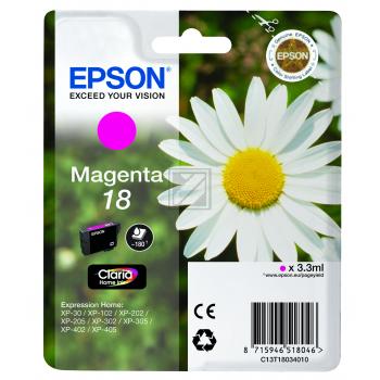 Epson Ink-Cartridge magenta (C13T18034022, T1803)