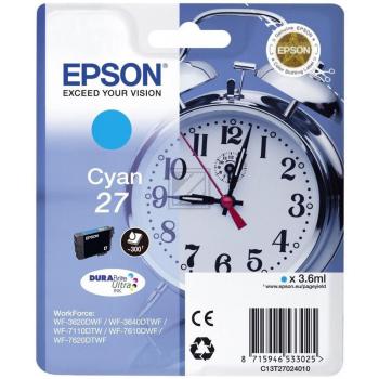 Epson Ink-Cartridge cyan (C13T27024022, T2702)