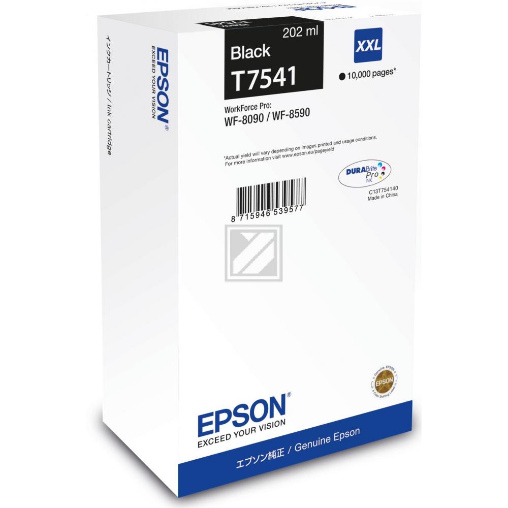 Epson Tintenpatrone schwarz HC plus (C13T754140, T7541)