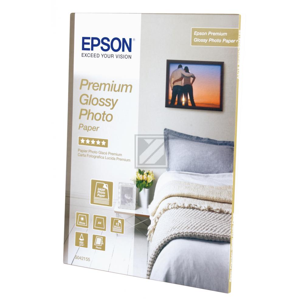 ORIGINAL Epson Papier Weiss C13S042155 Premium Glossy