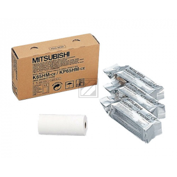 Mitsubishi Thermo-Transfer-Rolle High Density Paper blue tone 4 x 245 Ausdrucke (KP65HM-CE, K65HM)