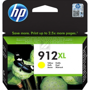 HP Tintenpatrone gelb HC (3YL83AE, 912XL)