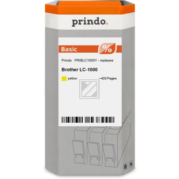 Prindo Tintenpatrone (Basic) gelb (PRIBLC1000Y) ersetzt LC-1000Y