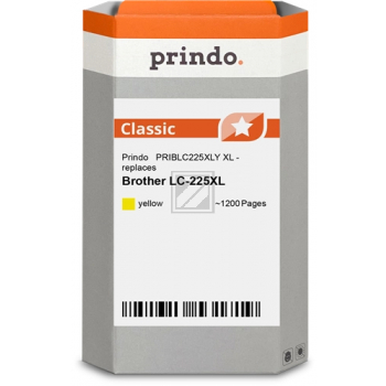 Prindo Tintenpatrone (Classic) gelb HC (PRIBLC225XLY) ersetzt LC-225XLY