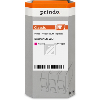 Prindo Tintenpatrone (Classic) magenta (PRIBLC22UM) ersetzt LC-22UM