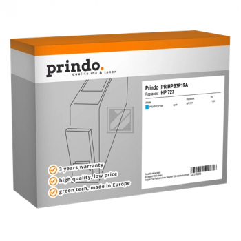 Prindo Tintenpatrone cyan HC (PRIHPB3P19A) ersetzt 727