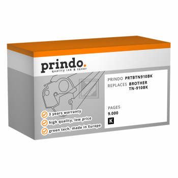 Prindo Toner-Kartusche schwarz (PRTBTN910BK) ersetzt TN-910BK