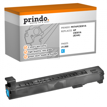 Prindo Toner-Kit cyan (PRTHPCB381A) ersetzt 824A