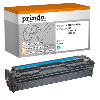 Prindo Toner-Kartusche cyan (PRTHPCB541A) ersetzt 125A Prindo Toner-Kartusche cyan (PRTHPCB541A) ersetzt 125A