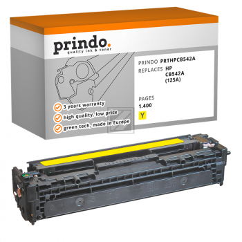 Prindo Toner-Kartusche gelb (PRTHPCB542A) ersetzt 125A