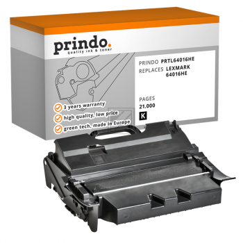 Prindo Toner-Kartusche schwarz HC (PRTL64016HE) ersetzt 64016HE