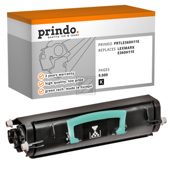 Prindo Toner-Kartusche schwarz HC (PRTLE360H11E) ersetzt E360H11A