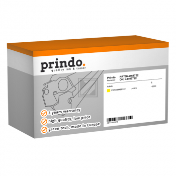 Prindo Toner-Kit gelb HC (PRTO44469722) ersetzt 44469722