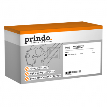 Prindo Toner-Kit schwarz (PRTO45807102) ersetzt 45807102