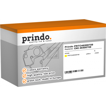 Prindo Toner-Kit gelb HC (PRTO46508709) ersetzt 46508709