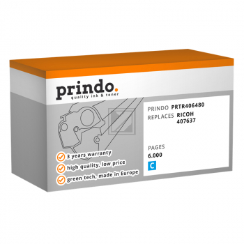 Prindo Toner-Kartusche cyan HC (PRTR406480) ersetzt TYP-SPC310HE