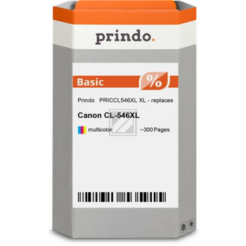 Prindo Tintenpatrone (Basic) cyan/magenta/gelb (PRICCL546XL) ersetzt CL-546XL