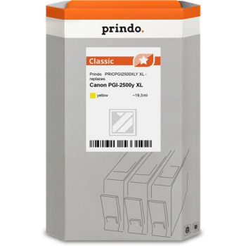 Prindo Tintenpatrone (Classic) gelb HC (PRICPGI2500XLY) ersetzt PGI-2500XLY