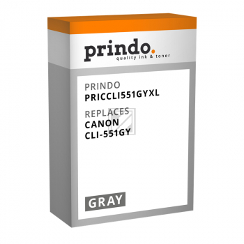 Prindo Tintenpatrone grau HC (PRICCLI551GYXL) ersetzt CLI-551GYXL