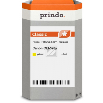 Prindo Tintenpatrone (Classic) gelb (PRICCLI526Y) ersetzt CLI-526Y