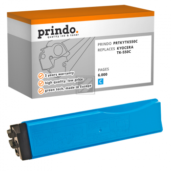 Prindo Toner-Kit cyan (PRTKYTK550C) ersetzt TK-550C