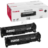 Canon Toner-Kartusche Projekt 2 x schwarz (2662B017, 2 x CL-718BK)