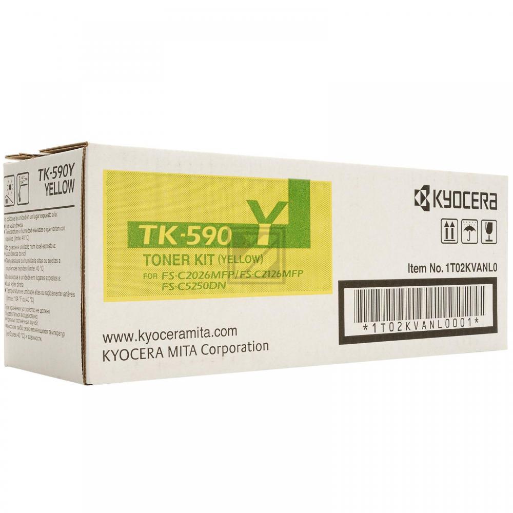 Original KYOCERA 1T02KVANL0 / TK-590Y Toner gelb