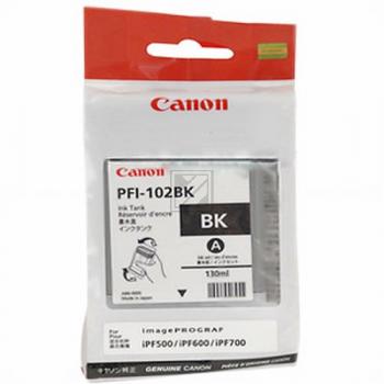 Original Canon 0895B001 / PFI-102BK Tinte schwarz