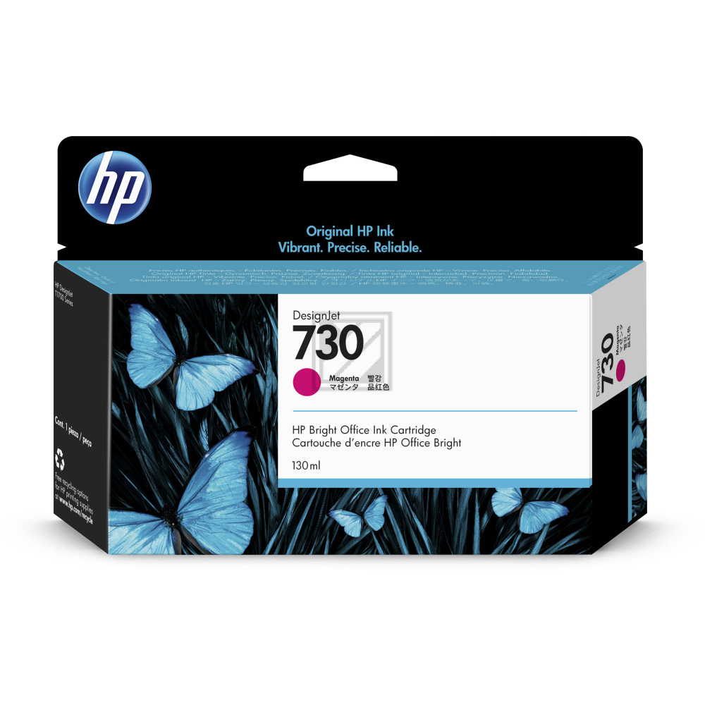 HP Tintenpatrone magenta SC (P2V63A, 730)