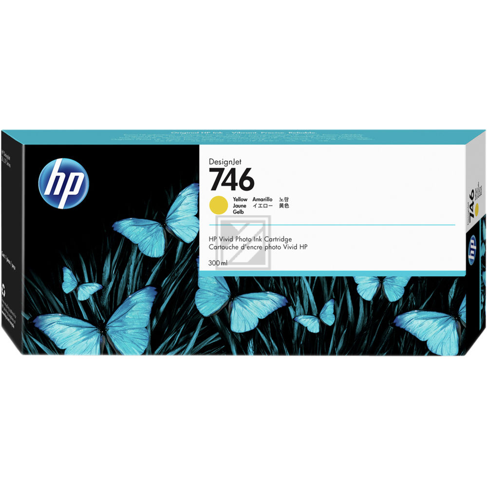 HP Tintenpatrone gelb (P2V79A, 746)