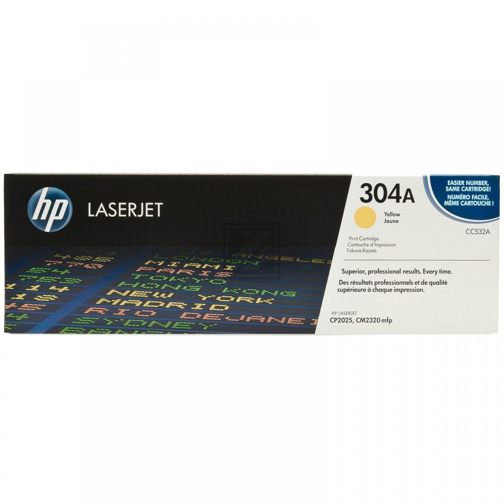 HP Toner-Kartusche gelb (CC532A, 304A)