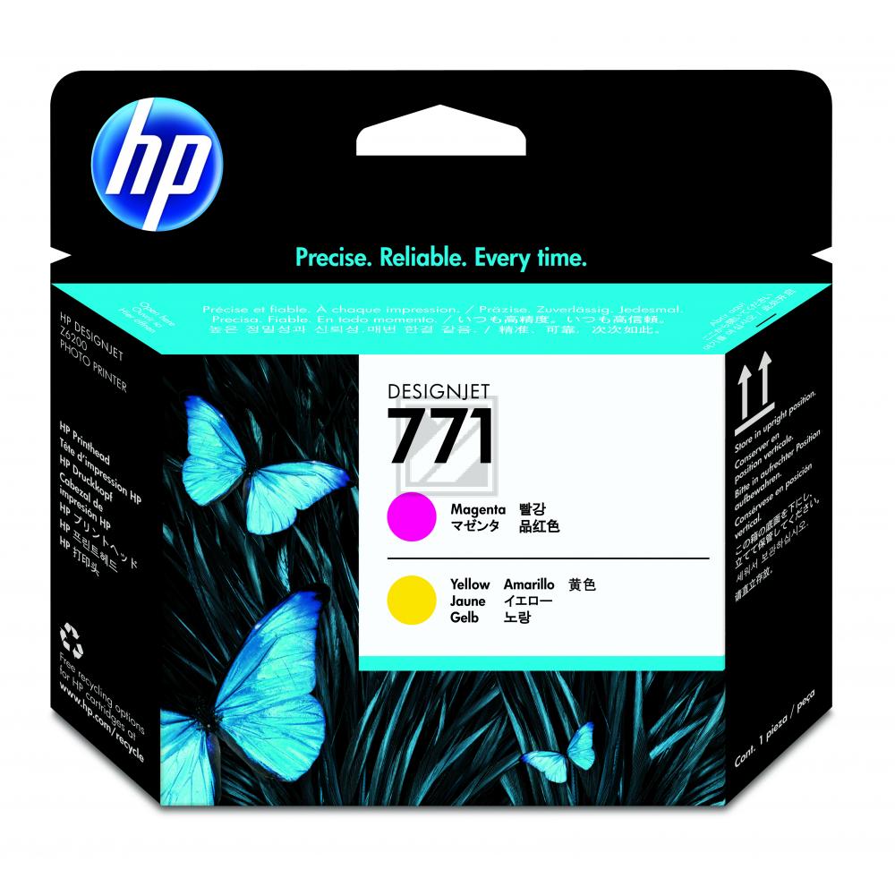 HP Tintendruckkopf gelb, magenta (CE018A, 771)