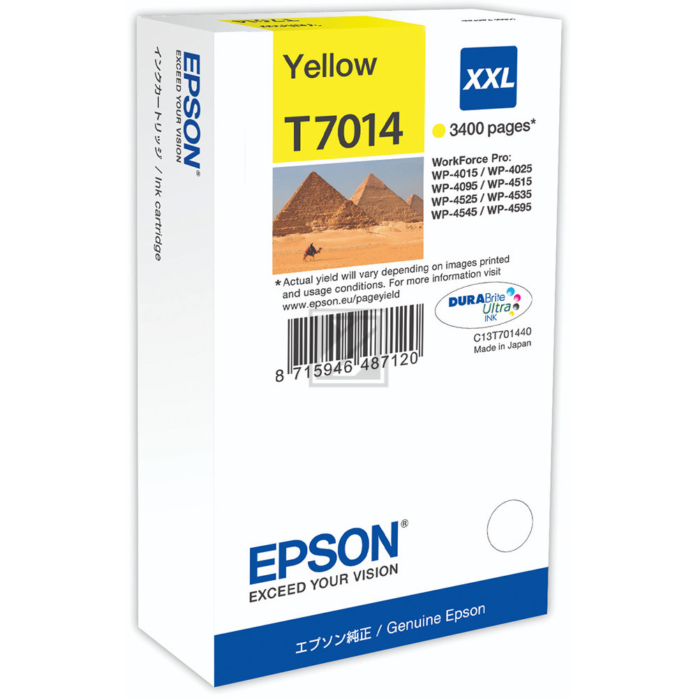 Epson Tintenpatrone gelb HC plus (C13T70144010, T7014)