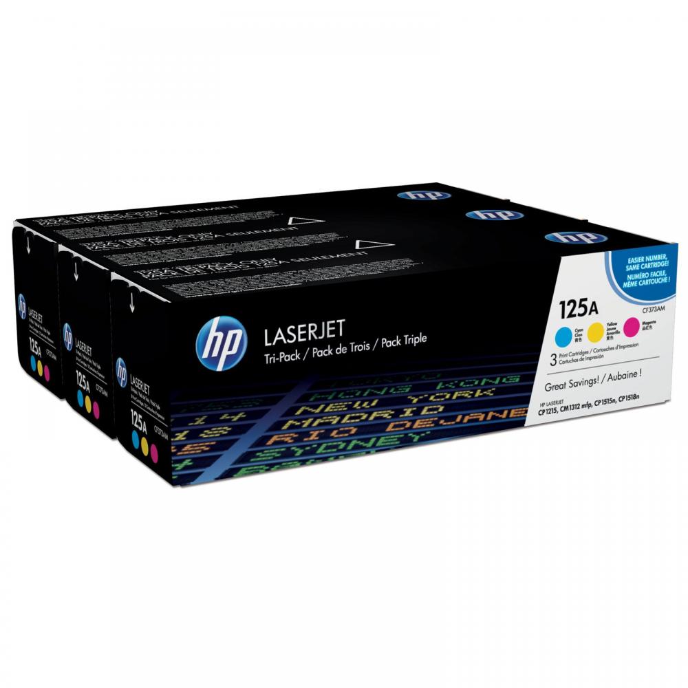 HP Toner-Kartusche gelb, magenta, cyan (CF373AM, 125A)